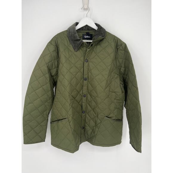 QUINCE Olive Green Featherless Quilted Jacket NWT Size XL - Picture 9 of 11